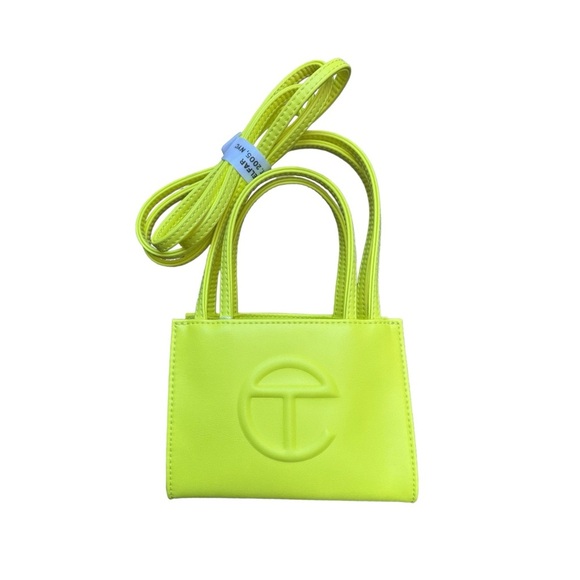 Telfar Small Shopping Bag Highlighter Yellow - Picture 2 of 9